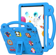 Детский чехол для iPad 10.2" 2021/2020/2019 (9/8/7 gen.) / Air 10.5" 2019 (3 gen.), Cute Patterns, с подставкой, синий