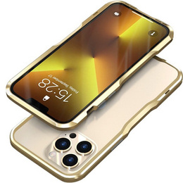 Чохол LUPHIE для iPhone 13 Pro Max, Armor Bumper, золотий