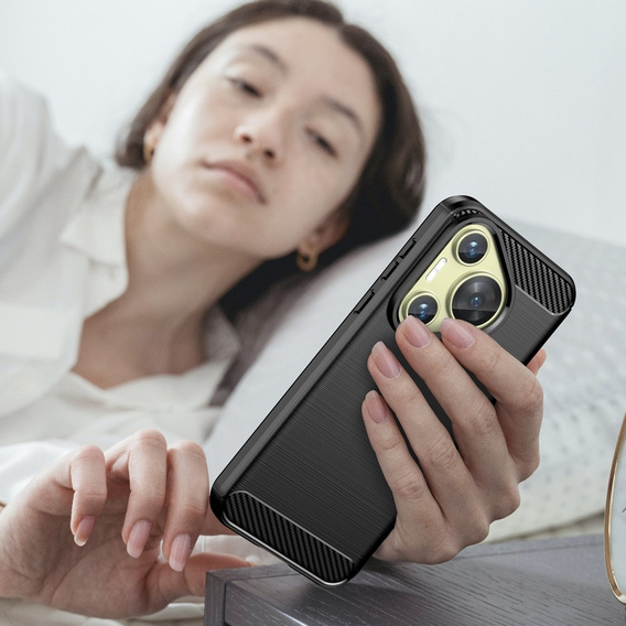 Чехол до Huawei Pura 70, Carbon, чёрный