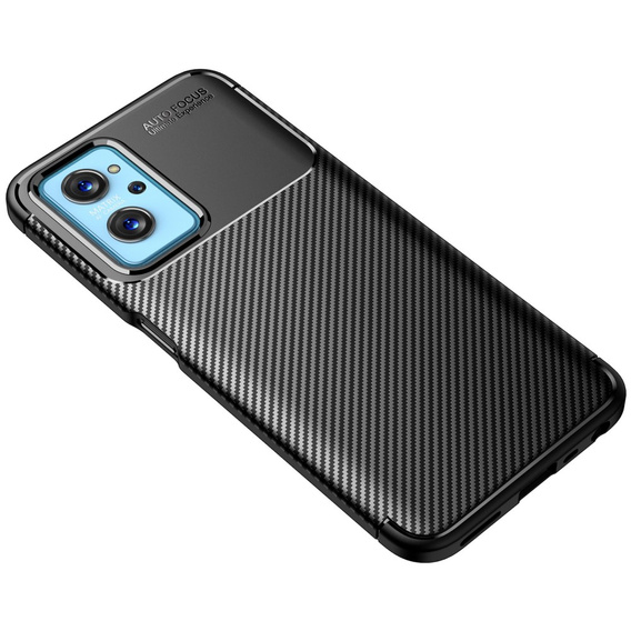 Чoхол до Realme 9i / Oppo A96 / Oppo A36, Carbon Gel, чорний