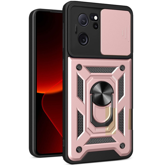 Чохол NOX Camera Slide Xiaomi 13T / 13T Pro, CamShield Slide, рожевий rose gold