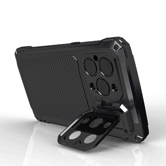 Чохол для iPhone 14 Pro, CamShield Case, з підставкою, чорний