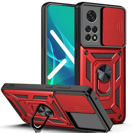 Чехол NOX Camera Slide Xiaomi Redmi Note 11 Pro 4G, CamShield Slide, красный