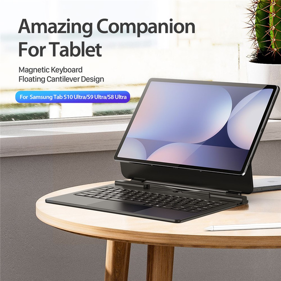 Чехол-клавиатура Dux Ducis Bluetooth для Samsung Galaxy Tab S10 Ultra / S9 Ultra / S8 Ultra