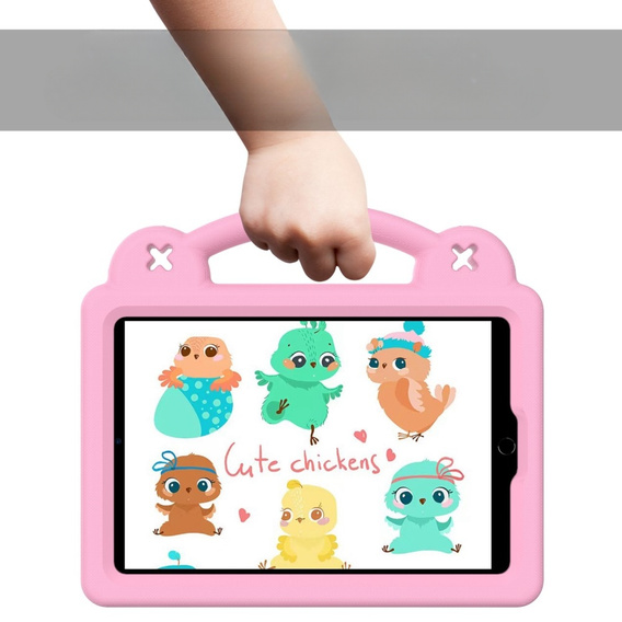 Детский чехол для iPad mini 7.9" 2019/2015/2014/2013/2012 (5/4/3/2/1 gen.), Cute Patterns, с подставкой, розовый