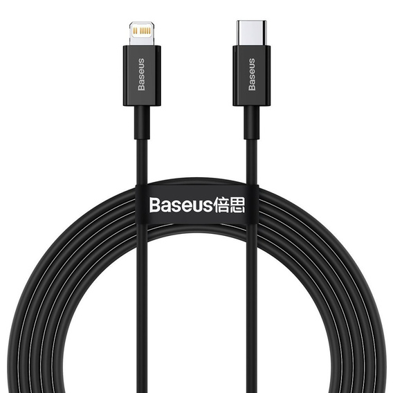 BASEUS Wisdom Kaбель Lightning 1.5M/2.4A (2 sztuki) - White