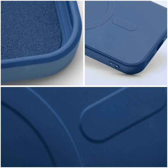 ERBORD Чехол Silicone Mag Cover для iPhone 15, синий