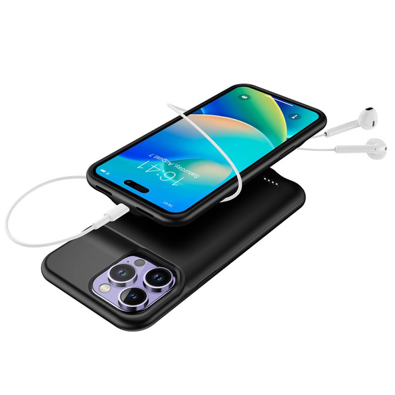 Чохол з батареєю 8500mAh до iPhone 14 Pro Max, Black