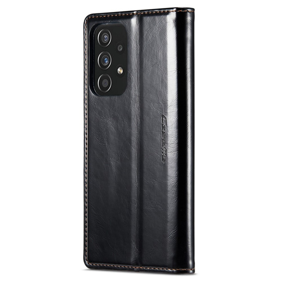 Флип-кейс CASEME для Samsung Galaxy A52/A52s, Waxy Textured, чёрный