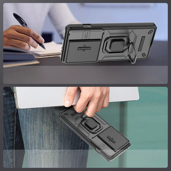 Чохол для OnePlus 13, KickStand Camera Lens, чорний
