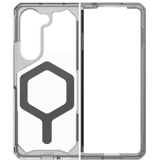 Чoхол Urban Armor Gear до Galaxy Z Fold 5 5G, Plyo MagSafe, прозорий / сірий