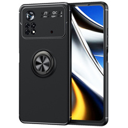 Чехол KickStand Finger Ring до Xiaomi Poco X4 Pro 5G, Black