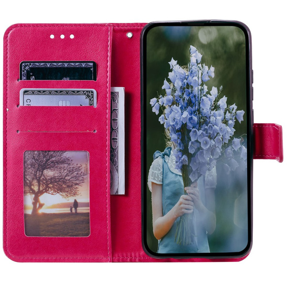 Откидной чехол для Samsung Galaxy A35 5G, Mandala, розовый