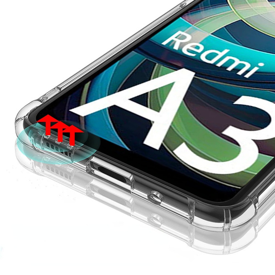 Чoхол до Xiaomi Redmi A3, Dropproof, прозорий