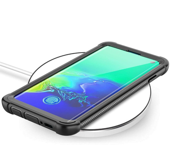 Чехол Shockproof до Samsung Galaxy S10+ Plus, without screen protector, чёрный