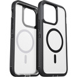 Чохол з рамкою для iPhone 12/12 Pro, для MagSafe, прозорий / чорний
