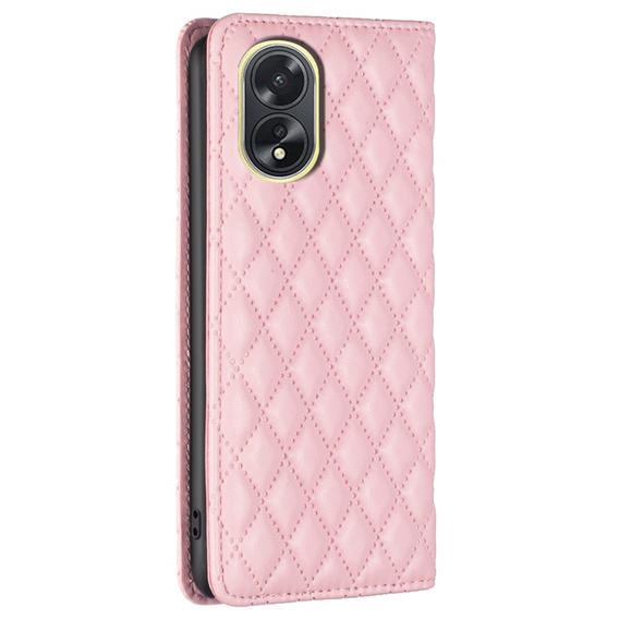 Откидной чехол для Oppo A38 4G, Wallet, BINFEN COLOR, розовый