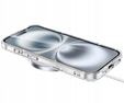 Чохол для iPhone 16 Pro, ERBORD Glitter MagSafe, прозорий + Скло для екрану
