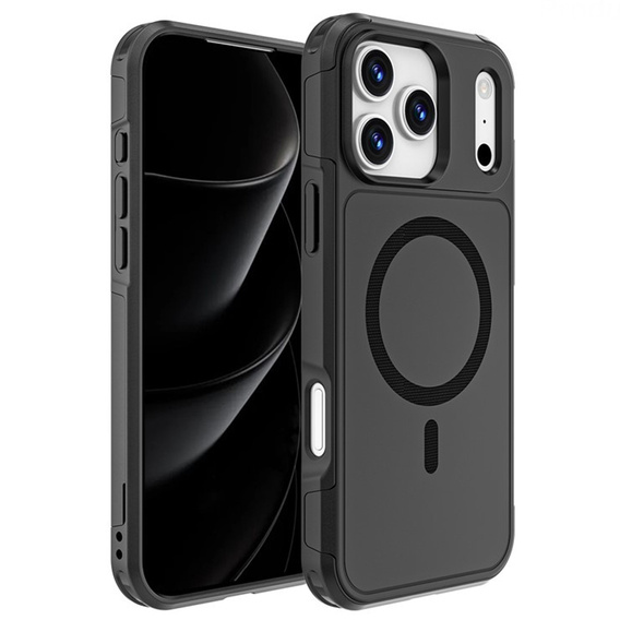 Чохол MagForce для iPhone 17 Pro Max, для MagSafe, броньований, чорний