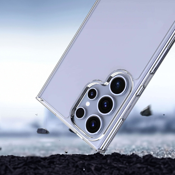 Чехол до Samsung Galaxy S24 Ultra, Fusion Hybrid, прозрачный