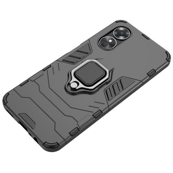 Чoхол до Oppo A17, Kickstand Ring, чорний