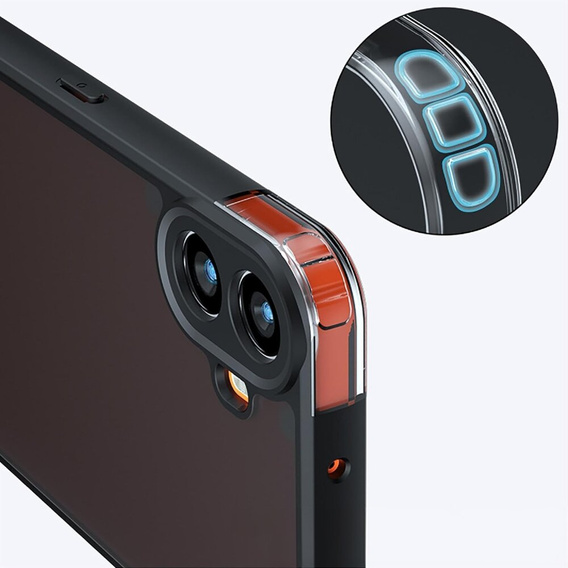 Чехол до Nothing CMF Phone 1, Fusion Hybrid, прозрачный