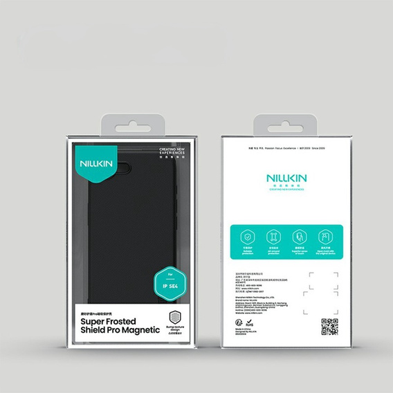 Чехол NILLKIN для Iphone 16E, Frosted Shield, для MagSafe, чёрный