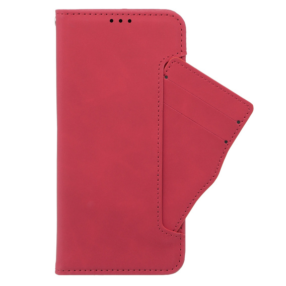 Откидной чехол для Oppo A58 4G, Card Slot, красный
