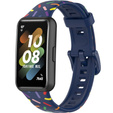 Силіконовий ремінець для Huawei Band 7, Dark Blue / Colorful