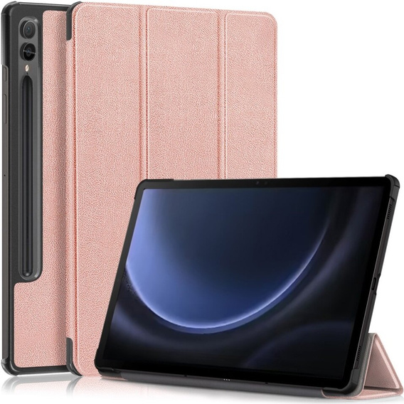 Чохол для Samsung Galaxy Tab S9 FE+ Plus, Smartcase з місцем для стилуса, рожевий rose gold