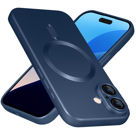Чохол для iPhone 16 Plus, ColorMag, для MagSafe, темно-синій