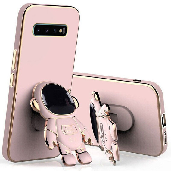 Чехол до Samsung Galaxy S10, Astronaut, розовый rose gold