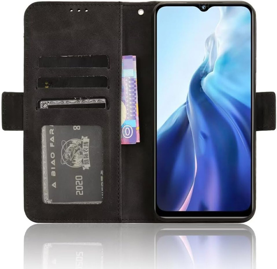 Футляр з клапаном для Realme Note 70T 4G, Card Slot, чорний