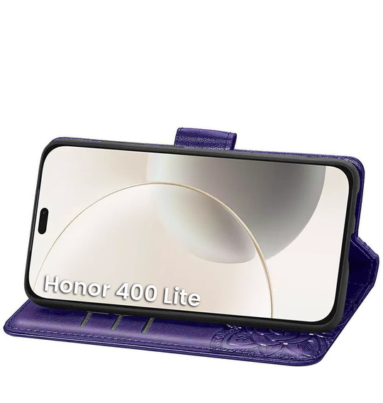 Чохол-книжка для Honor 400 Lite, Butterfly, фіолетовий