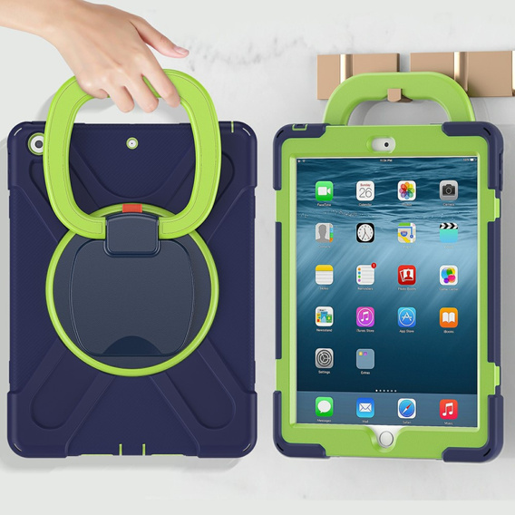 Детский чехол X-Armor для iPad 7/8/9 10.2 2021 / 2020 / 2019, Blue/Green