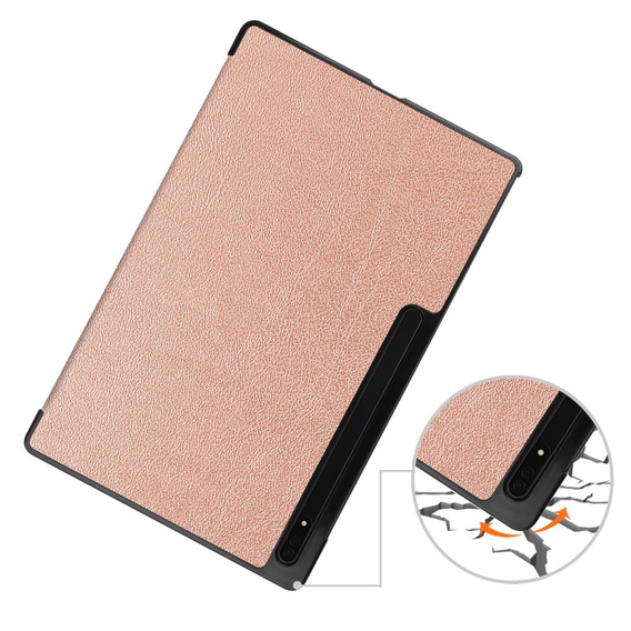 Чохол для Samsung Galaxy Tab S9 Ultra, Smartcase, рожевий rose gold