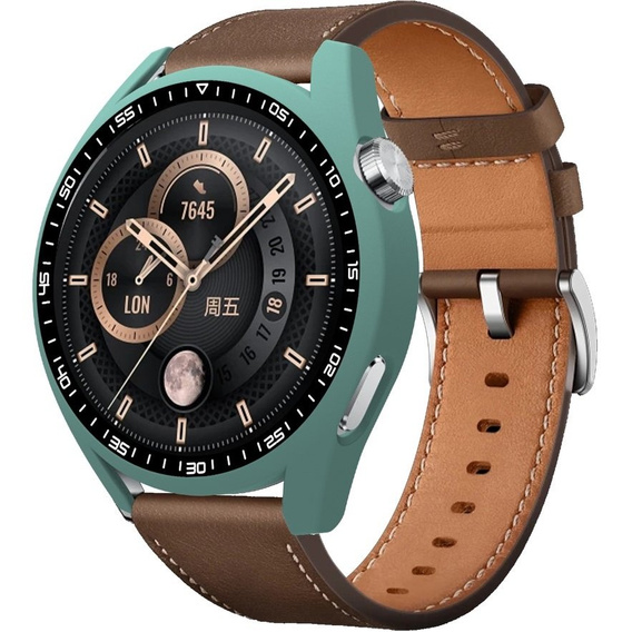 2в1 чохол та захисне скло для годинника Huawei Watch GT 3 46mm, зелений