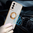 Чехол до Samsung Galaxy S21 FE, Electro Ring, белый