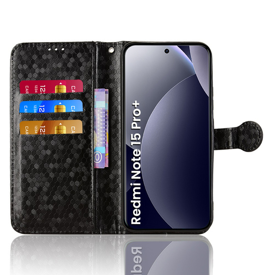 Чохол з клапаном Wallet Rhombus для Xiaomi Redmi Note 15 Pro Plus 5G