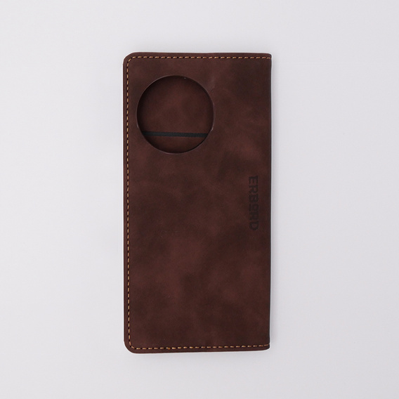 Чохол для OnePlus 11 5G, ERBORD Vintage, гаманець з клапаном, темно-коричневий