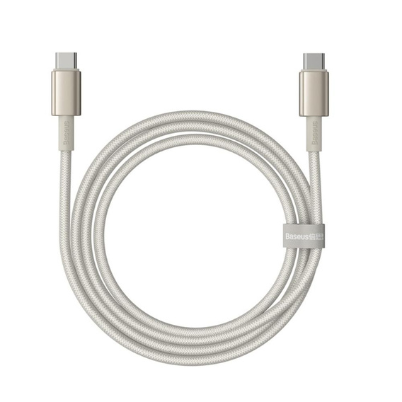 Baseus Tungsten Gold Кабель USB-C до USB-C 100 Вт 1 м – Titanium Galaxy, золотий