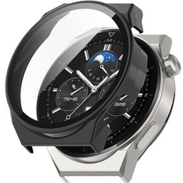 Силиконовый футляр со встроенным защитным стеклом до Huawei Watch GT 3 Pro 46mm, Black