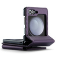 CASEME флип-кейс для Samsung Galaxy Z Flip5 5G, Litchi Wallet, фиолетовый