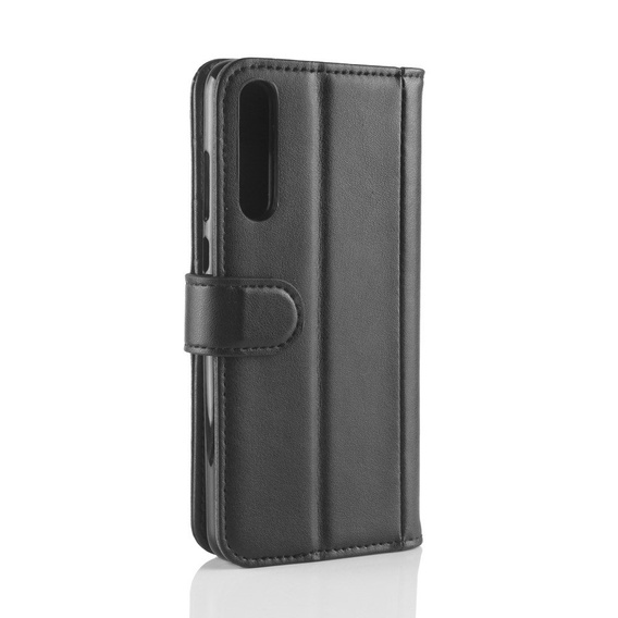 Откидной чехол для Huawei P20 Pro, Split Leather Wallet, чёрный
