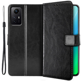 Откидной чехол для Xiaomi Redmi Note 12S, Wallet, чёрный