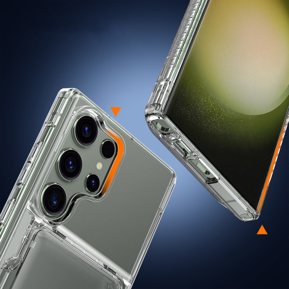 Чехол для Samsung Galaxy S24 Ultra, Card Holder, прозрачный
