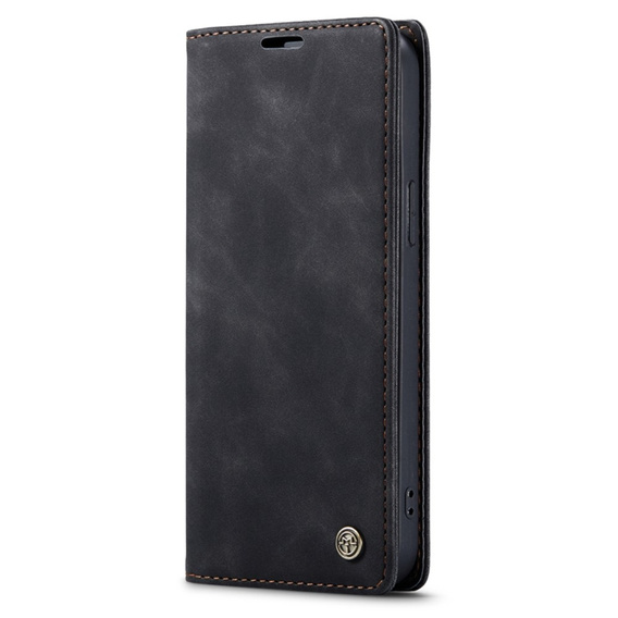 Чехол CASEME для iPhone 14 Pro, Leather Wallet Case, чёрный