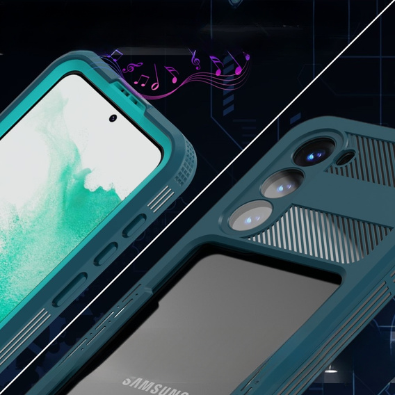 Водонепроникний чохол IP68 для Samsung Galaxy S23 Plus, зелений