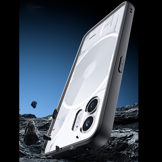 Чoхол до Nothing Phone 2, Fusion Hybrid, прозорий / чорний