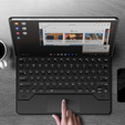 Обкладинка для клавіатури Samsung Galaxy Tab S10+/S9 FE+ Plus/S9+/ S8+/ S7+/ S7 FE, Dexnor Magnetic Keyboard Touchpad, чорний